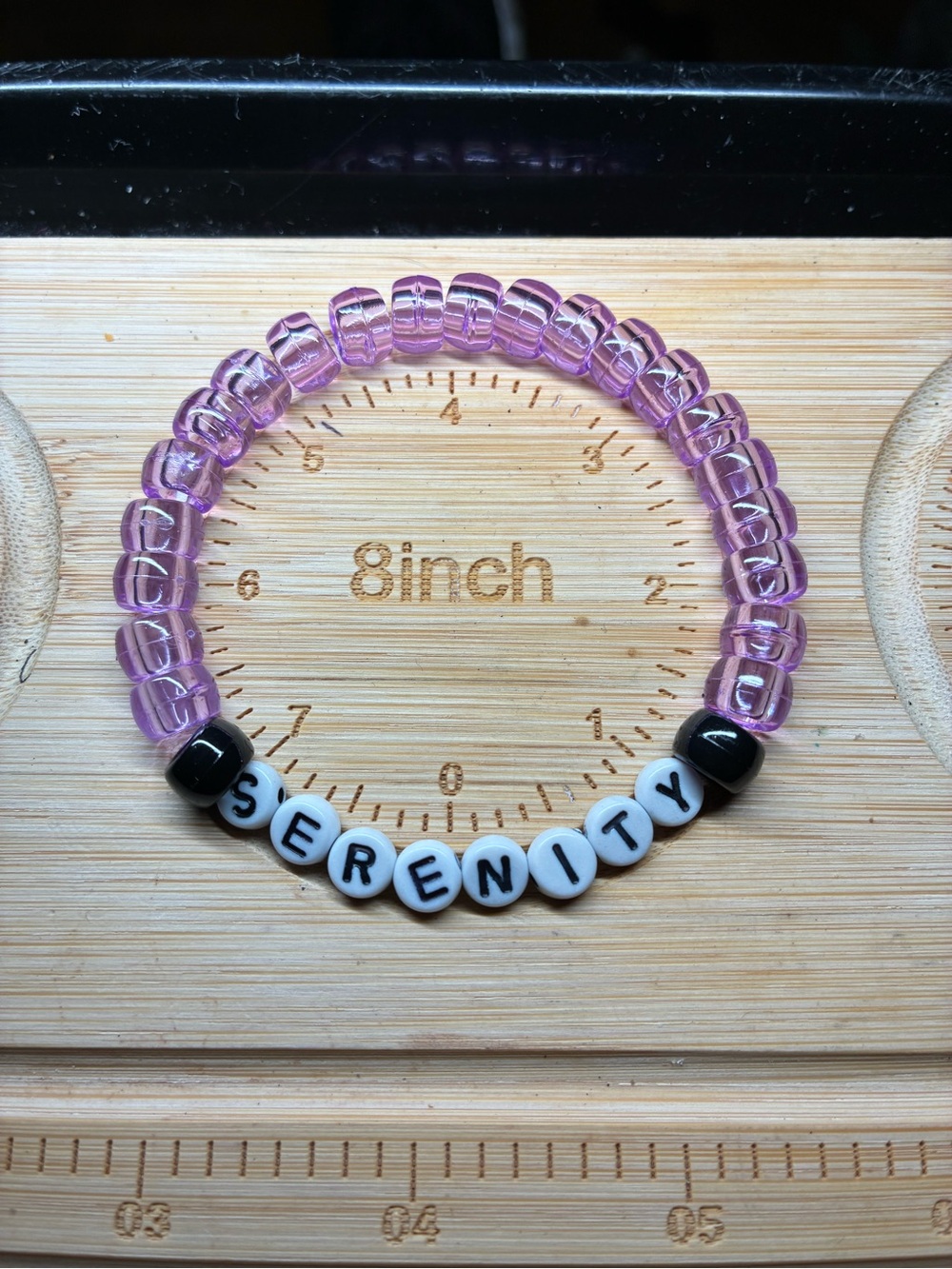 SERENITY Lavender Beaded Stretch Bracelet